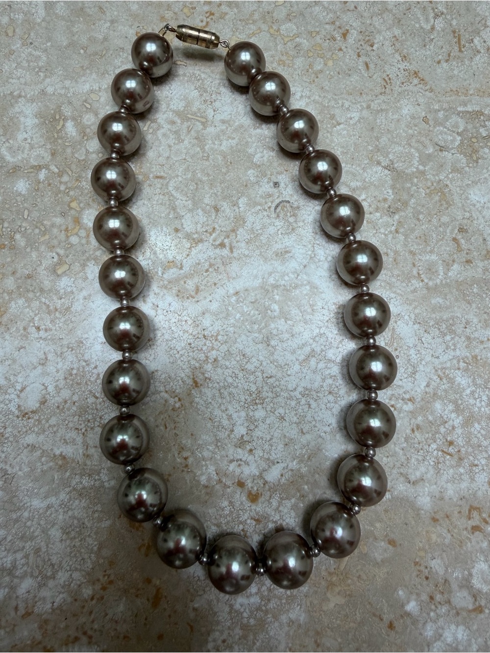 Silver-Tone Pearl Necklace - Classic Women Jewelry